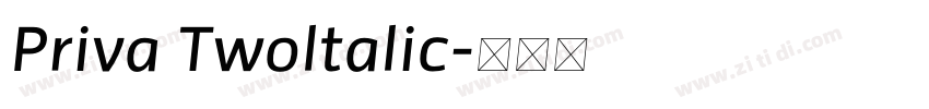 Priva Twoltalic字体转换